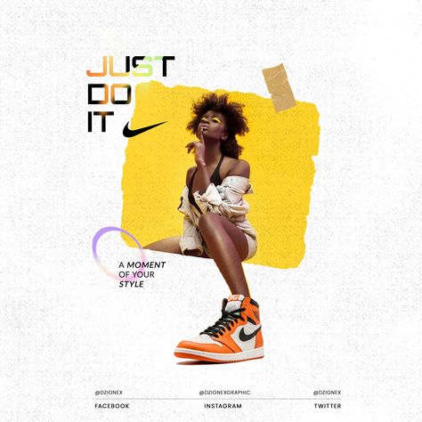 trendy 2022 graphic poster design for nike shoe Nike Poster, Trendy Graphic Design, Shoe Poster, Sneaker Posters, Social Media Branding Design, Fashion Poster Design, Bottle Design Packaging, Creative Shoes, Brand Advertising