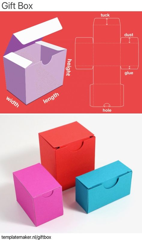 Templatemaker.nl ✂︎ HOME Box Templates Printable Free, Diy Gift Box Template, Box Template Printable, Paper Box Diy, Paper Box Template, Printable Box, Packaging Template, Gift Box Template, How To Make Box