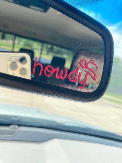 Howdy MINI Car Sticker|Car Decal|Rearview Car Sticker|Trendy Car Mirror Sticker|Western Yeehaw Texas Sticker Decals|Bumper Sticker|Nashville -  #Car #DecalRearview #DecalsBumper #Howdy #Mini #Mirror #sticker #StickerCar #StickerNashville #StickerTrendy #StickerWestern #Texas #Yeehaw Cute Western Car Decals, Western Boho Car Decor, Cute Western Car Stickers, Cow Print Jeep Accessories, Country Stickers For Trucks, Cowgirl Truck Accessories, Western Car Interior Ideas, Cowgirl Car Decor, Cute Stuff For Your Car