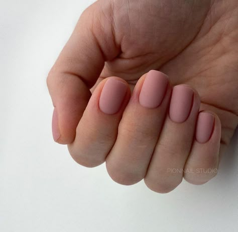 Short Square Nails Matte, Square Nails Matte, Short Matte Nails, Short Natural Nails, Matted Nails, Nails Matte, Cute Simple Nails, Short Square Nails, Casual Nails