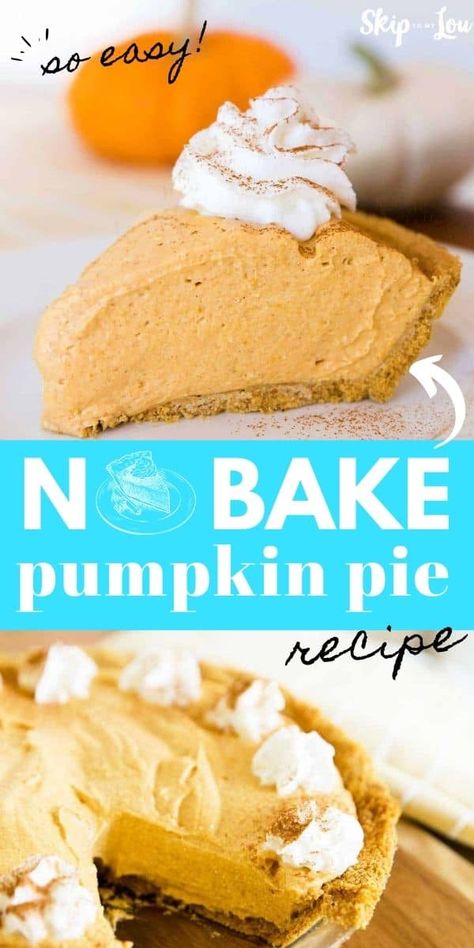 Pumpkin Fluff Pie, No Bake Pumpkin Pie Recipe, Pumpkin Cream Pie, Pumpkin Fluff, Whipped Pumpkin, Pumpkin Cream Cheese Pie, Pumpkin Pie Recipe Easy, No Bake Pumpkin, Bake Pumpkin