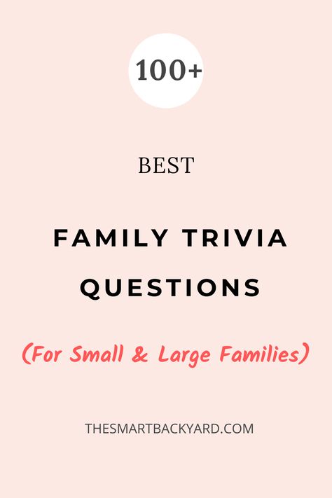 Are you looking for the #best trivia questions for your #family this #weekend? This article features some of the best family #trivia #questions for you. They are #unique, balanced and ideal for a family with #kids, #teens and #adults. Have #fun! Family Trivia Questions Ideas, Family Jepordy Questions, Family Trivia Questions And Answers, Family Quiz Questions And Answers, Family Quiz Questions, Family Trivia Questions, Trivia Questions For Adults, Funny Trivia Questions, Trivia Questions For Kids