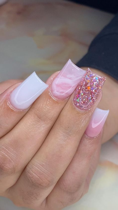 Nails Coffin Short, White Acrylic Nails, Colored Acrylic Nails, Work Nails, Short Square Acrylic Nails, Long Acrylic Nails Coffin, Acrylic Nails Coffin Pink, Acrylic Nails Designs, Long Square Acrylic Nails