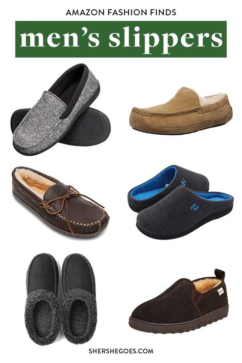 Come on, it's over boys. Our brave resolutions have already expired.  No more morning yoga, plant-based diets, or late-night jogs. It was fun while it lasted, but it's back to what winter truly offers: hibernating. To do this in style, keep reading for the best men's slippers from #Amazon! #Amazon #Amazon fashion #Amazon fashion finds #slippers men's slippers, best men's slippers, best house slippers men, best mens house slippers, moccasin slippers Best Mens Slippers, Mens House Shoes Slippers, Best Slippers For Men, Men’s House Slippers, Men Slippers Fashion, Slippers Moccasin, Night Jogging, Mens House, Man Slippers