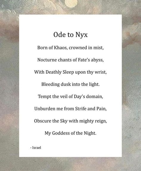 Nyx Goddess Quotes, Nyx Goddess Correspondences, Goddess Nyx Mythology, Nyx Goddess Altar, Nyx Altar Ideas, Nyx Worship, Nyx Offerings, Nyx Goddess Of Night Mythology, Nyx Symbol