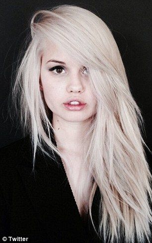 Lighten up: Debby Ryan changed her trademark red locks and dyed them platinum blonde just as she turned 21 Blonde Hair At Home, Blonde Hair Pale Skin, Hair Pale Skin, Celebrity Beauty Secrets, Platinum Blonde Hair Color, Bleaching Your Hair, Makeup Tip, Debby Ryan, Platinum Hair