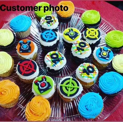 Lazer Tag Birthday Party, Wilton Fondant, Laser Tag Birthday Party, Laser Tag Party, Laser Tag Birthday, Treat Toppers, Cake Cookie, Fondant Decorations, 10th Birthday Parties