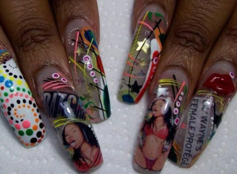 2000s Nails, Art Explosion, Birthday Nail Designs, Tree Nail Art, Bears Nails, Curved Nails, Acrylic Nail Set, Art For Beginners, Tree Nails