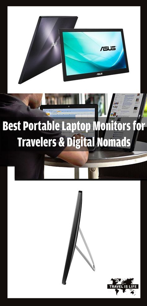 Best Portable Laptop Monitors for Travelers & Digital Nomads - Are you looking for a portable monitor for your laptop to serve as a second screen for when you travel? I was too. Here’s what I found to be my best option. Computer Desk Setup, Portable Monitor, Digital Nomad Lifestyle, Travel Tools, Laptop Screen, Travel App, Best Laptops, Recipe Inspiration, Gaming Laptops