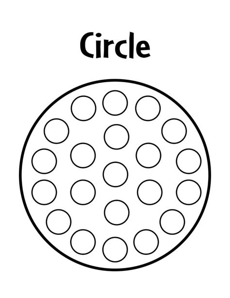 Circle Tracing Worksheets Preschool, Teaching Circles Preschool, Shape Week Preschool, Circle Art For Preschool, Circle Shape Craft For Preschool, Circle Sticker Activities Preschool, Circle Worksheets For Toddlers, Circle Dot Painting, Circle Craft For Toddlers