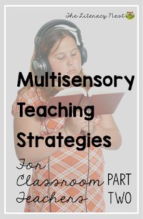 Multisensory Teaching Techniques in the Classroom | Summer is a great time to refresh your teaching, learn new skills and plan a different way of doing things for the next school year. Hopefully, that way will be multisensory. Click here for even more ways to incorporate multisensory learning strategies into your school day. The Literacy Nest #theliteracynest #ortongillingham #multisensoryreading #multisensorytechniques #teachingtechniques #learningstrategies Kindy Activities, Classroom Accommodations, Teacher Strategies, Multisensory Learning, Small Group Reading Activities, Elementary Literacy Activities, Multisensory Teaching, Orton Gillingham Lessons, Multi Sensory Learning