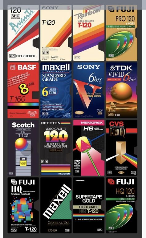 Cassette Futurism, Retro Graphic Design, 80s Design, Retro Stuff, Never Be The Same, Vhs Tapes, Vintage Graphic Design, Graphic Design Fun, Retro Designs