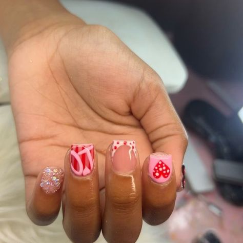 TheShortNailDealer 👑♠️🃏 on Instagram: "Kid Friendly 💕🐭" Toddler Nails Designs Kids, Kids Acrylic Nails Short, Nails For Kids Cute Short, Kid Nails, Kids Manicure, Kids Nails, Girly Acrylic, Cute Simple Nails, Girly Acrylic Nails