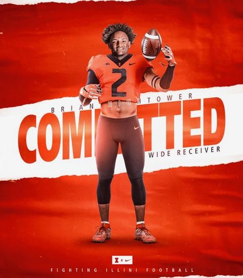 Football Commit Graphics, Commitment Graphic, College Football Recruiting, Football Recruiting, Sport Banner, Sports Design Inspiration, Creative Graphic Design, Typographic Poster, Sports Graphic Design