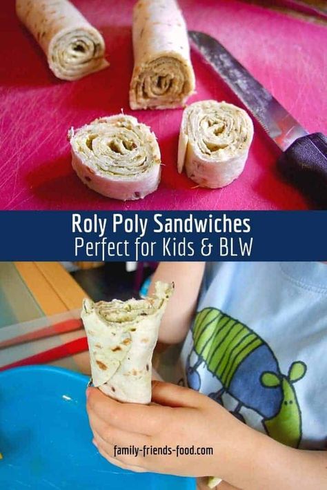 Roly-poly sandwiches - perfect for Baby Led Weaning | Family-Friends-Food Blw Foods, Camp Meals, Hand Held Food, Puree Recipes, Blw Recipes, Baby Led Weaning First Foods, Baby Lunch, Toddler Snack, Kid Meals