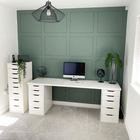 Cozy Home Office, Office Guest Room, Guest Room Office, Home Office Bedroom, Craft Room Office, Gaming Desk, Home Office Setup, Home Office Space, Office Room