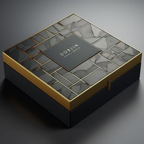 Golden Packaging, Paper Box Design, Gift Box Packaging Design, Chocolate Boxes, Box Design Package, Luxury Packaging Ideas, Creative Box Design, Packaging Luxe, Chocolate Box Design