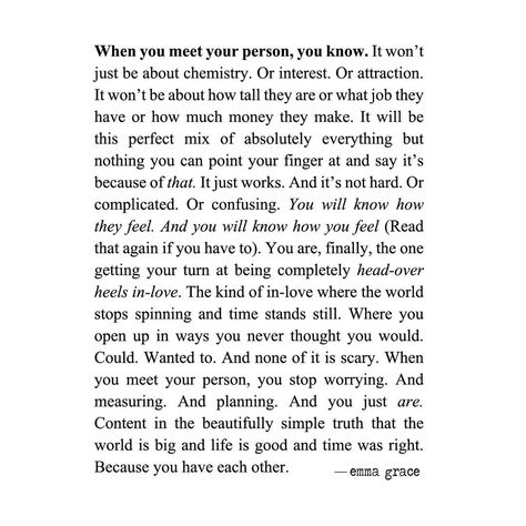 By Emma Grace © on Instagram: “Read it twice. I mean it. Especially the middle. ;) ♥ // © 2019 LIVE IN THE DETAILS ————————————————————————————Courage to Rise is…” He Inspires Me Quotes, To My Person Quote, Get Over Crush Quotes, Quotes About Your Person, He Has My Heart Quotes, Not Feeling It Quotes, I Lived Quotes, He Is My Person Quotes, He’s My Favorite Person