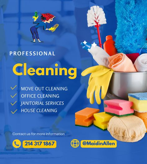 cleaning services Cleaning Service Flyer, Cleaning Services Company, Deep Cleaning Services, Move Out Cleaning, Office Cleaning Services, Janitorial Services, Commercial Cleaning Services, Residential Cleaning, Washing Windows