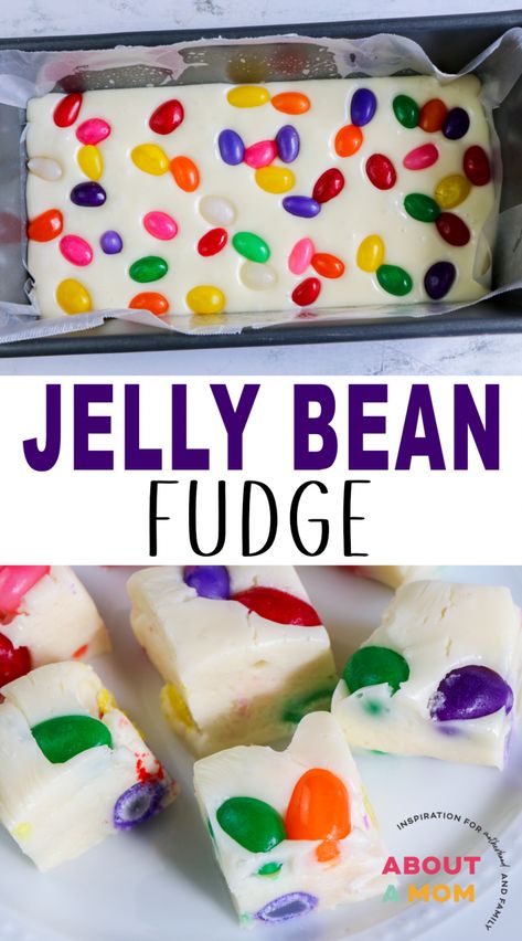 Jelly Bean Cake, Easter Candy Recipes, Peeps Recipes, Easter Dessert Table, Colored Easter Eggs, Jelly Tots, Homemade Fudge Recipes, Jelly Beans Easter, Easter Snacks