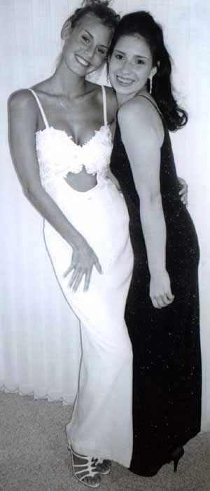 Krissy Taylor and Angela in 1995 Krissy Taylor, Erin Taylor, Niki Taylor, Life Is Precious, White Formal Dress, High Fashion, Give It To Me, Models, Formal Dresses