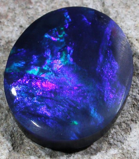 13.05 Cts Quality Black Opal -N2 [Q2002] Rock And Minerals, Purple Opal, Black Opal Stone, Australian Black Opal, Beautiful Gemstones, Pretty Rocks, Mineral Stone, Minerals And Gemstones, Rocks And Gems