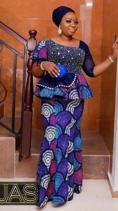 Skirt And Blouse Designs, Beautiful Ankara Skirt And Blouse, Ankara Skirt And Blouse, African Lace Styles, African Designs, Best African Dresses, African Fashion Skirts, African Dresses Modern, Ankara Skirt