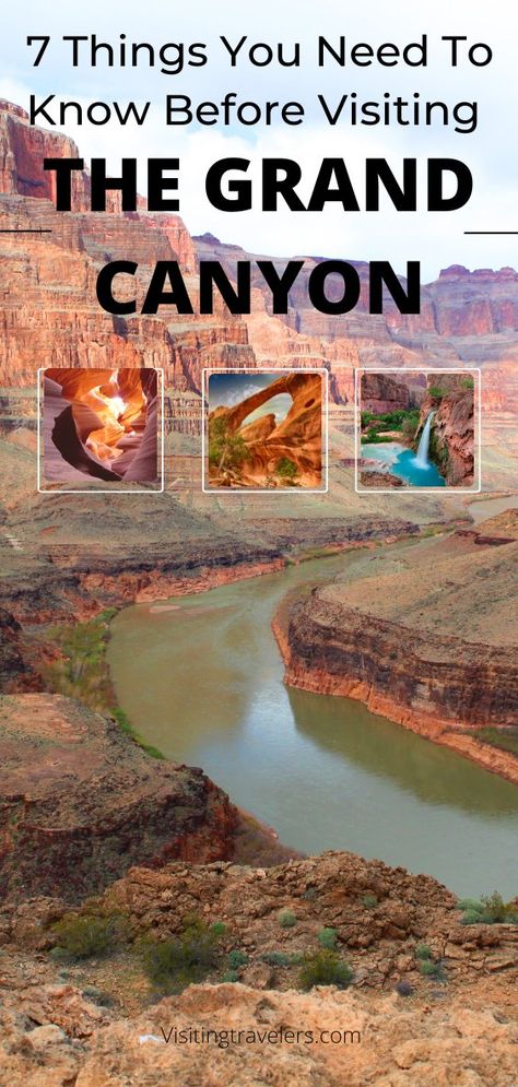 The Grand Canyon must knows in order to make the most of your trip and have a fun time. Grand Canyon With Kids, Gran Canyon, South Rim Grand Canyon, Grand Canyon Vacation, Grand Canyon Hiking, Grand Canyon Village, Travel Arizona, Arizona Trip, Grand Canyon Railway