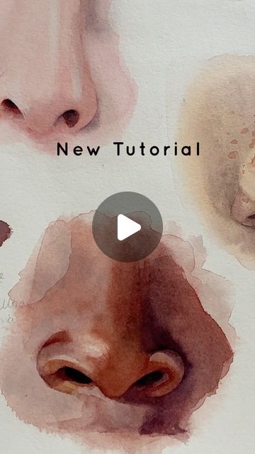 Louise De Masi on Instagram: "🖌️✨ New Tutorial Alert! ✨🖌️  I’m pleased to share my latest tutorial on Patreon, where I dive into some watercolour nose studies. 🎨👃  In this tutorial, I take you through some of my recent nose studies straight from my journal, revealing the techniques and insights I’ve gathered along the way. If you’re aiming to enhance your portrait painting skills, focusing on individual facial features can be incredibly beneficial because it can help you develop a deeper understanding of each feature’s structure and nuances. It can improve your technique and control and it can build your confidence - making it easier to bring them together in a full portrait.  I’d love you to explore the art of nose painting with me and see how mastering this feature can elevate your e Nose Studies, Nose Painting, Watercolor Portrait Tutorial, Watercolor Face, Portrait Tutorial, Build Your Confidence, Painting Skills, Face Study, Watercolor Tips