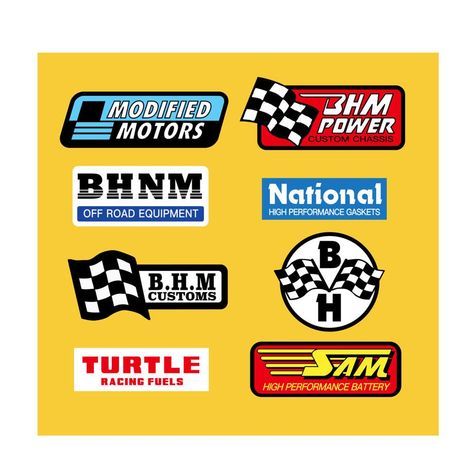 BLOCKHEAD MOTORS Decal for Side Chassis Yellow for Hornet, #grooming🍝 Blockhead Motors, Motor Logo, Automotive Logo Design, Racing Stickers, Fashion Design Template, Online Logo Design, Logo Project, Retro Logos, Online Logo