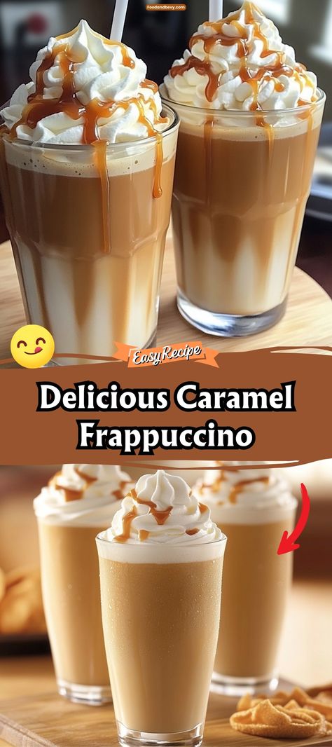 Ice Frappuccino Recipe, Diy Blended Coffee Drinks, Homemade Caramel Frappe, Best Frappe Recipes, Easy Homemade Coffee Drinks, Frappachino Recipe, Frozen Coffee Drinks Recipes, Caramel Frappuccino Recipe, Frappe At Home