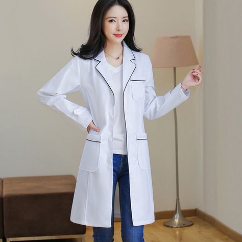 Lab Coat Fashion, Hospital Uniforms, Students Gifts, Nurse Dress, Hospitality Uniform, Lab Coats, Lost Time, Medical Uniforms, Aprons Patterns