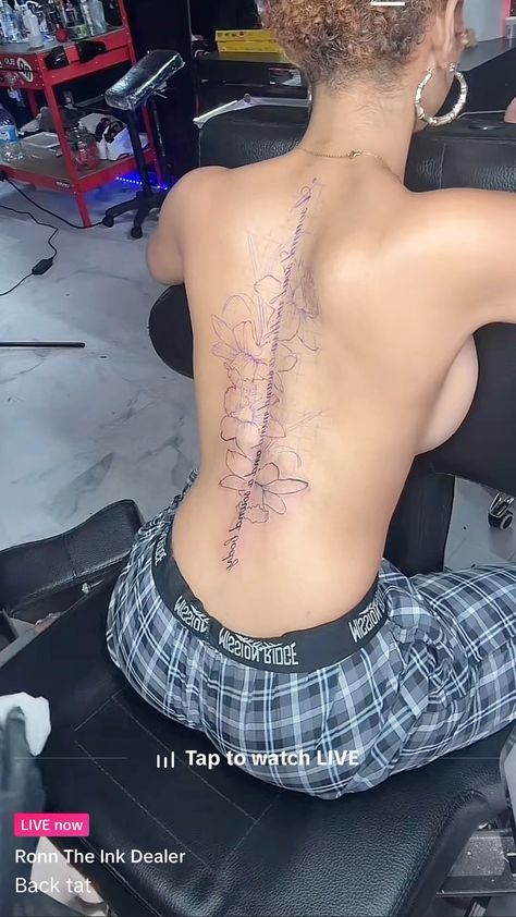 #TattooArt #Inked #TattooInspo #TattooDesign #BodyArt #TattooCommunity #InkLife #TattooLovers #Tattooed #TattooStories #TattooArtist #SkinArt Back Tattoos Asian, Side Rib Tattoo Black Women, Full Back Leg Tattoos Women, Creative Tattoos Back, Spine Tattoo Add On, Back Tattoo Outfit, Badass Back Tattoos For Women, Spine Tattoo Unique, Back Tattoo Women Dainty