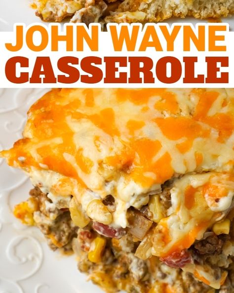 This cheesy ground beef and biscuit casserole is the perfect comfort food. Supper Casseroles Ground Beef, Beef Casserole With Biscuits On Top, Grands Flaky Layers Biscuit Recipes, Hamburger And Biscuits Recipes, Cheeseburger Casserole With Biscuits, Hamburger Casserole With Biscuits On Top, Cheeseburger Biscuit Casserole, Ground Beef Casserole With Biscuits, Hamburger Meat Recipes With Biscuits