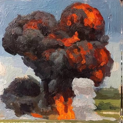 Explosion Painting, Explosion Drawing, Paint Explosion, Anger Art, Canvas Painting Designs, Surrealism Painting, Scene Design, Art Life, Amazing Art Painting