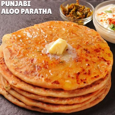 Aloo Paratha Recipe Punjabi, Aalo Paratha, Aloo Paratha Recipe, Aloo Paratha, Punjabi Style, Paratha Recipe, Paratha Recipes, Gujarati Recipes, Fun Easy Recipes