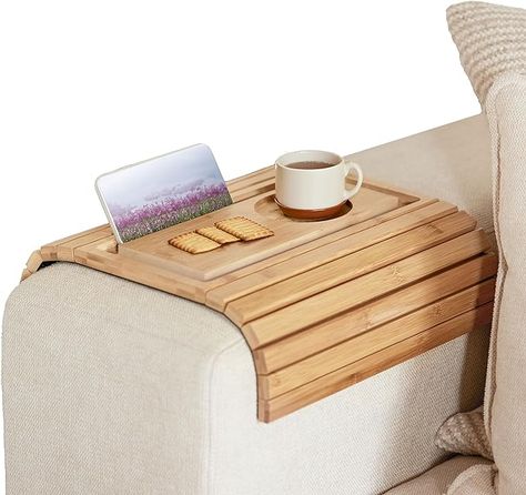 Amazon.com: Decore 1949 Sofa Arm Tray - Bamboo Couch Armrest Cup Holder Flexible Foldable Side Table with Non-Slip Base Perfect for Mug Cup, Snack, Phone, Tablet PC, or Remote Control Natural : Home & Kitchen Bamboo Couch, Foldable Side Table, Sofa Arm Tray, Couch Tray, Sofa Arm Table, Personalized Pencil Case, Large Couch, Custom House Portrait, Orange House