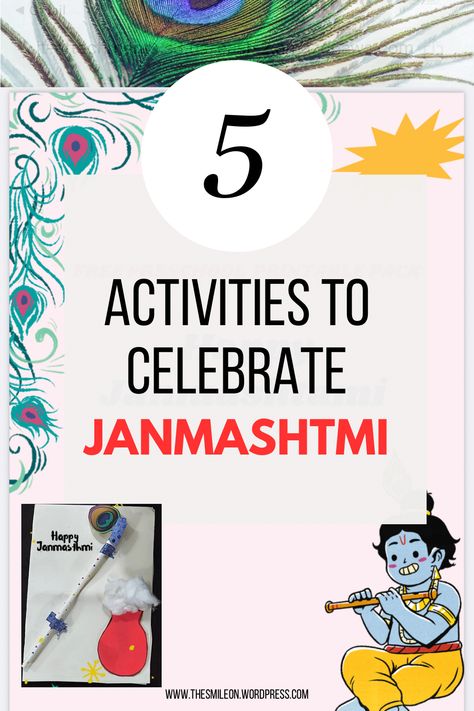 Krishna Janmashtami Crafts for Kids Lord Krishna Birthday, To Do Ideas, Krishna Birthday, Preschool Activities At Home, Hindu Calendar, Homeschool Lesson Plans, Homeschool Lesson, Krishna Janmashtami, The Hindu