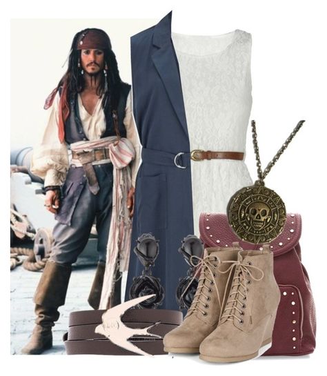 "Jack Sparrow" by forever-inspired ❤ liked on Polyvore featuring VILA, Oscar de la Renta, McQ by Alexander McQueen, Inspired, disney, pirate and jacksparrow Jack Sparrow Inspired Outfit, Caribbean Outfits, Everyday Cosplay, Pirate Outfit, Captain Jack Sparrow, Style 2023, Captain Jack, Jack Sparrow, Pirates Of The Caribbean