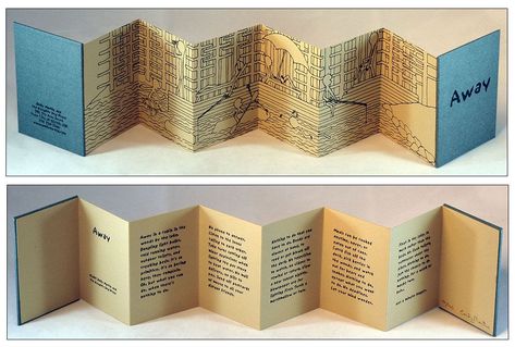 Accordian Book, Concertina Book, Visual Journals, Homemade Books, Book Binding Diy, Accordion Book, Zine Design, Book Works, Pop Up Book