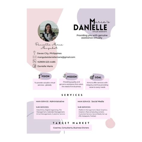 Virtual Assistant Starter - Branding Template Sample Portfolio For Virtual Assistant, Va Portfolio Template, Virtual Assistant Portfolio Template, Virtual Assistant Packages, Executive Assistant Aesthetic, Virtual Assistant Portfolio Example, Virtual Assistant Branding, Virtual Assistant Portfolio, Virtual Assistant Templates