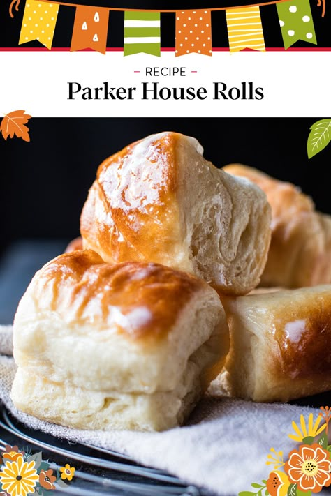 These feather-light, buttery rolls were a 19th-century staple of the Parker House, a famous Boston hotel — the same hotel that in 1855 created the first Boston Cream Pie. So what makes a Parker House roll special? Butter. A buttery fold during the shaping process (and butter brushed on after they're baked) give them over-the-top flavor. An egg, milk, and a fair amount of butter in the dough give them fine and tender texture. All in all, this Boston-based roll is a bread-basket classic. Parker House Rolls Recipe Half Baked Harvest, Gluten Free Parker House Rolls, Parker House Rolls Made With Sourdough, Easy Parker House Rolls Recipe, Special Butter, Home Old Fashioned Soft And Buttery Yeast Rolls, Buttery Dinner Rolls, Parker House Rolls Recipe, King Arthur Recipes