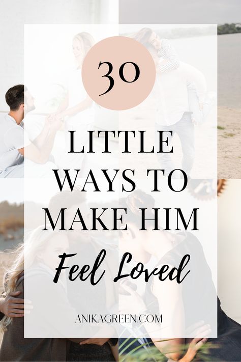 These 30 little ways to make your significant other feel loved are easily implemented and will help build a solid foundation for your relationship. creative ways to love him | cute ways to show you love him | simple ways to show you love him | make him feel loved | words to show you love him | ideas for how to show you love him | little ways to make him feel loved | things to do | Relationships & Dating | Intentional relationships, Christian dating, purposeful, when God writes your love story Ways To Be Romantic To Your Boyfriend, How To Love My Boyfriend Better, How To Show Him You Appreciate Him, Make A Man Feel Loved, Ways To Show You Love Someone, Small Things To Show Your Love, Things To Do To Rekindle Love, Ways To Make Your Partner Feel Loved, Ways To Treat Your Boyfriend