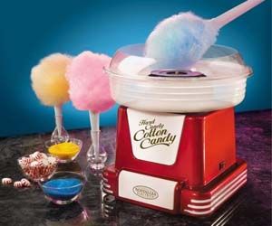 If you are a cotton candy fan, you should check out the mini cotton candy machine. The cotton candy machine makes every day into a day at the fair with mini... Sugar Free Hard Candy, Cotton Candy Maker, Candy Maker, Sugar Free Candy, Hammacher Schlemmer, Retro Candy, Candy Dispenser, Free Candy, Candy Floss