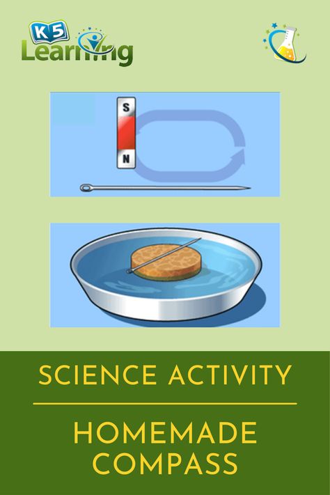 Try this fun activity with items you have at home. Making a homemade compass is surprisingly easy. Compass Stem Activity, Compass Activities, Compass Craft, School Science Experiments, Cub Scout Crafts, Magnetic Compass, Stem Projects For Kids, Outer Core, Kindergarten Projects