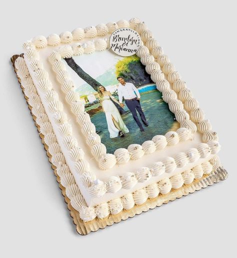 Cake With Edible Image, Cake Frame, Edible Images, Sheet Cake, Birthday Cakes, Cake Ideas, Projects To Try, Birthday Cake, Cake