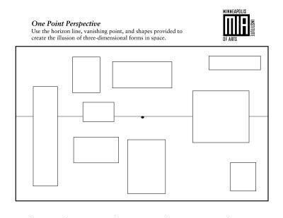 If you missed a class or two, this is where you can find all your worksheets to get you caught up!  I update this page regularly with the worksheet we are completing for the week and some extras fo… Perspective Worksheet, Middle School Art Lessons, Fantasy Cityscape, Perspective Practice, Eye Perspective, Linear Perspective, Art Perspective, Perspective Lessons, Intro To Art