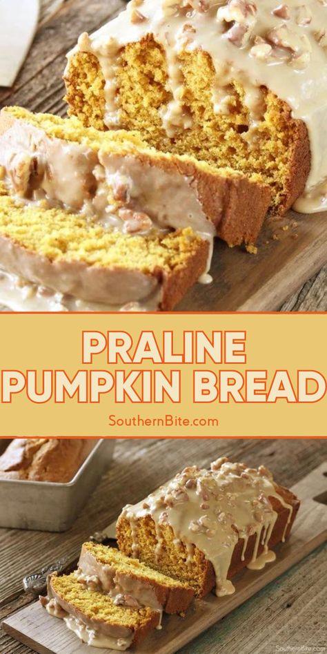 Dive into the heart of fall with our scrumptious Praline Pumpkin Bread. This mouthwatering recipe marries warm pumpkin undertones with a rich praline crunch. Perfect for breakfast or dessert, it captures the essence of autumn. Try this ultimate pumpkin bread fall recipe to satisfy your fall cravings! Praline Pumpkin Bread, Praline Crunch, Fresh Pumpkin Recipes, Fall Bread, Fall Bread Recipes, The Best Pumpkin Bread, Best Pumpkin Bread, Pecan Sauce, Pumpkin Bread Pudding