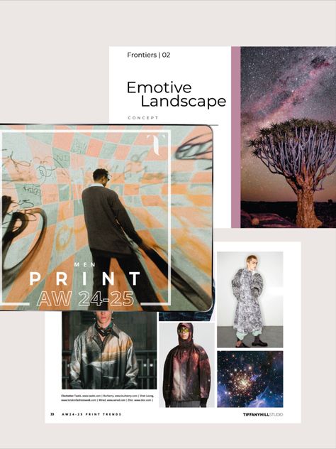 Our Autumn Winter 2024/25 key print and pattern trend book – Men, provides a comprehensive view of the three overarching macro influences and the many design stories from them. #AW24 #autumnwinter2024 #2025 #trend #moodboard #trending #trendanalysis #fashion #tiffanyhillstudio #trendforecaster #moodboard #AW24trends #trends #fall2024 #wgsn #fashiontrends #printtrends #fashionweek #fashiondesign #fashiondesigner #menstrends #menswear #mensdesign #mensdesigner #vogue #clothingtrends Moodboard Reference, Trend Moodboard, Aw 2024, Fashion Trend Book, Book Men, 2025 Trends, Trends 2025, Print And Pattern, Menswear Trends