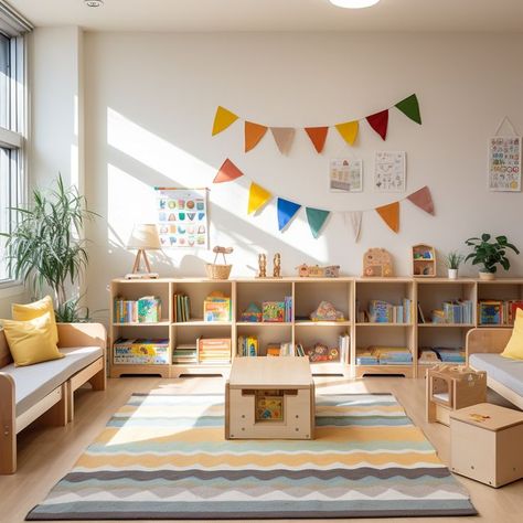 Discover a world of charming and functional furniture for your preschool. From cozy reading nooks to interactive learning corners, our Pinterest board showcases a range of imaginative designs. Create an enchanting environment where every piece sparks creativity and supports holistic growth. Dive in and design the perfect kindergarten ambiance! Reading Corner Preschool, Kindergarten Furniture, School Counsellor, Daycare Design, Montessori Playroom, School Interior, Montessori Classroom, Reading Nooks, Playroom Organization